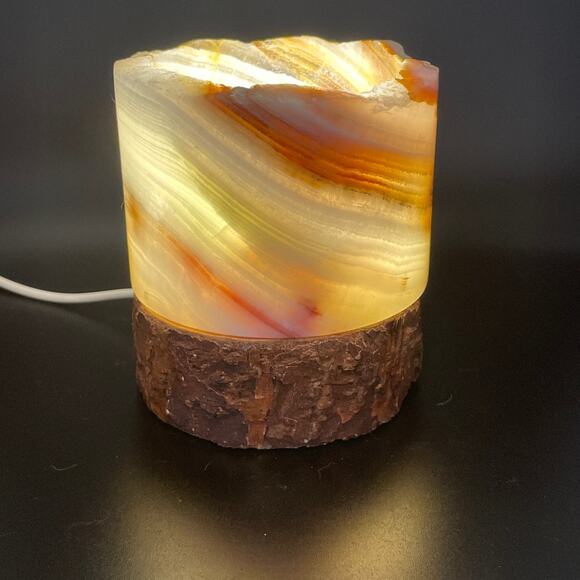 Crystal Rock Other - Beautiful Agate Natural Stone Lamp